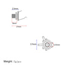 1 Set Single Coil Pickup Wiring Harness for 4 String Cigar Box Guitar Parts