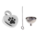 Heart Shape Pet Urn Cremation Pendant Ashes Memorial With Filling Kit Unisex