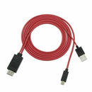 6.5 Feet MHL Micro-USB to HDMI Adapter Converter Cable 1080P HDTV for Andro