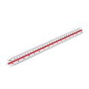 Metric 12inch Plastic Triangular Scale Ruler 1:100 1:200 1:250 1:300 1:400  T7Q1