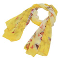 Women Wrap Soft Long Scarf Ladies Shawl Chiffon Scarves 160x50CM (Yellow (b