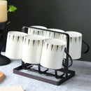 Metal Mug Holder Hanger Kitchen Stand Organizer Drinkware Drying Rack With  R5E8