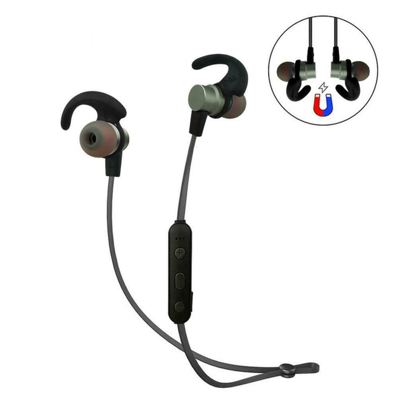ZHY-05 Bluetooth 4.2  Earphones Wireless In-Ear Headset Earhook Neckband Black
