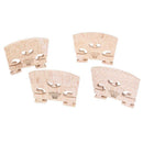 4pcs Maple Wood Violin Bridges for 4/4-3/4 Size Violin Musical Instrument Parts
