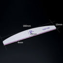50Pcs/Lot 100/180 Grit Nail Sanding File Buffing Polish Block Half Moon Nai O2Y1