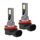 Pair H11 H8 3030 LED Headlight Bulb  24W 1200lm 6500K For Car