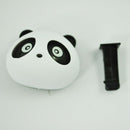2 Pcs Black White Panda Shaped Car Air Freshener Perfume w Two Clips