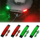 8 PIECES Red Green Boat Navigation LED Stern Lights Marine Starboard Light 12V