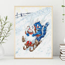 5D DIY Full Drill Diamond Painting Cat Cross Stitch Embroidery Kit (C1097) A