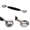 1 Pcs Double-end Stainless Steel Melon Fruit Baller Scoop Spoon Cookin PWS