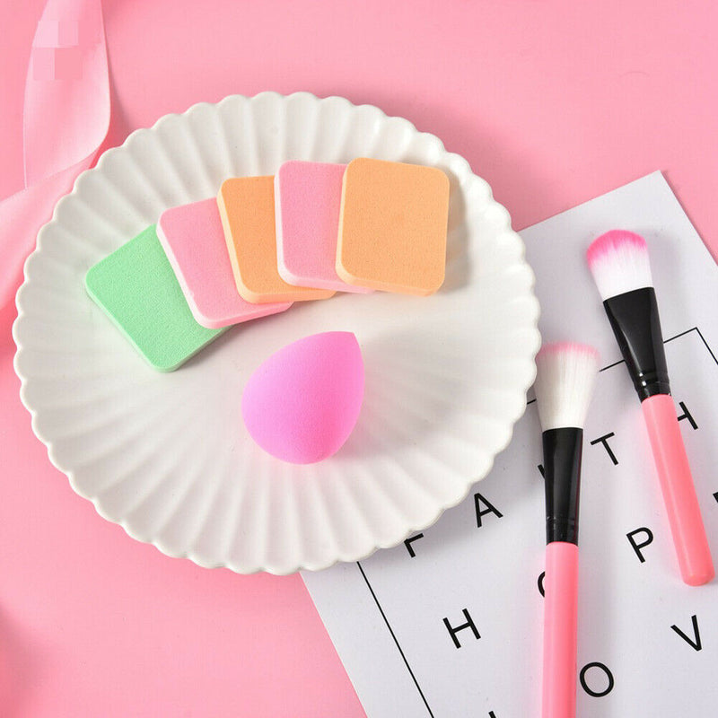 6pcs Cosmetics Puff Smooth Sponge Makeup Beauty Egg Set Facial Powder Puff