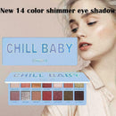 2019 Women Makeup Palette CmaaDu 14 Color Waterproof Eye Shadow Baby Chill W1G2
