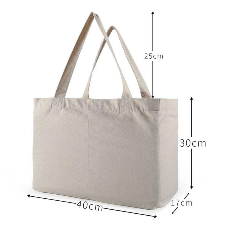 Reusable Foldable Recycle Grocery Shopping Canvas Carry Bags Tote Handbags Eco