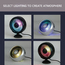 USBÃ‚Â Mini CarÃ‚Â Fan 3 Speed Multifunctional Air Vent Dash CoolingÃ‚Â Fan with Light