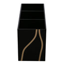 1*Black Acrylic Cosmetic Organizer Makeup Brushes Pen Stand Storage Holder Case