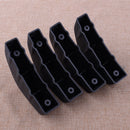 4x Bumper Diffuser Molding Cover Point Garnish Trim Anti-Crash Shark Fin Protect