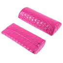 2pcs/set Leather Nail Art Pillow+Arm Rest Pad Cushion for Manicure(Rose Red