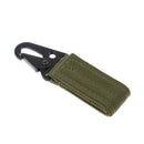 Webbing Buckle Tool Outdoor Camping D-carabiner Key Hook Hunting Army Green