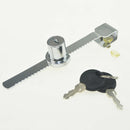 Lock+2Keys Glass Door Keyed Push Showcase Reptile Display Cabinet Sliding Intrig