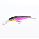 1pc 10cm/9.4g minnow hard fishing lures baits with two wobble floating hooks BX