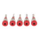 5Pcs 2mm Banana Plugs Female Jack Socket Plug Wire Connector Red