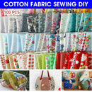 100Pcs 10*10cm Assorted Bundle Quilt Quilting 100% Cotton Fabric Sewing DIY AU !