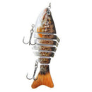 'Alive' Multi Jointed fishing Fish lures Bait Bass Crankbaits Tackle Popp  OXJ