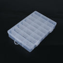 Plastic 24 Compartments Fishing Lure Bait Hook Tackle Storage Box Case Container