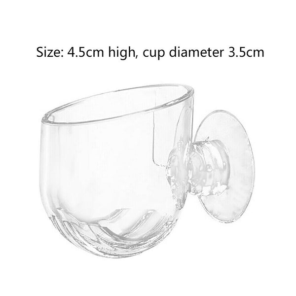 2x Aquarium Plant Holder Fish Tank Glass Plants Pot with Suction Cup Aquatic Cup