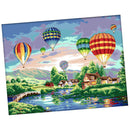 Counted Cross Stitch Kits Hot Air Balloon 14CT Without Pre-printed Fabric