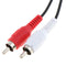 Dual RCA Male to USB Male A Composite Adapter Audio Video Data Extension CabME