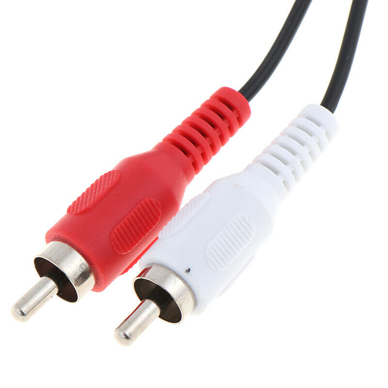 Dual RCA Male to USB Male A Composite Adapter Audio Video Data Extension CabME
