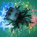 Stars 30LED Light Strings Colorful Christmas Tree Holiday Decor Solar Lamp