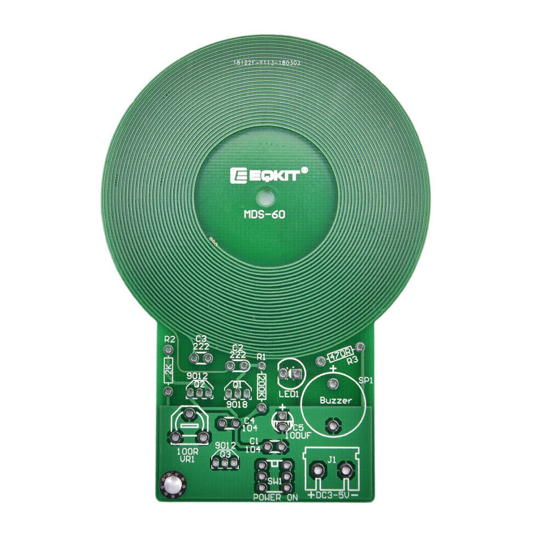 Metal Detector Kit Electronic Kit DC 3V-5V 60mm Non-contact Sensor DIY Gw