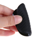 2Pcs Black round car accessories water cup slot non-slip carbon fiber look  3C