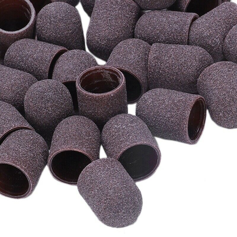 50Pcs Sanding Bands Block Caps Without Grip 80# 120# 180# 13x19Mm Sanding C W7P4