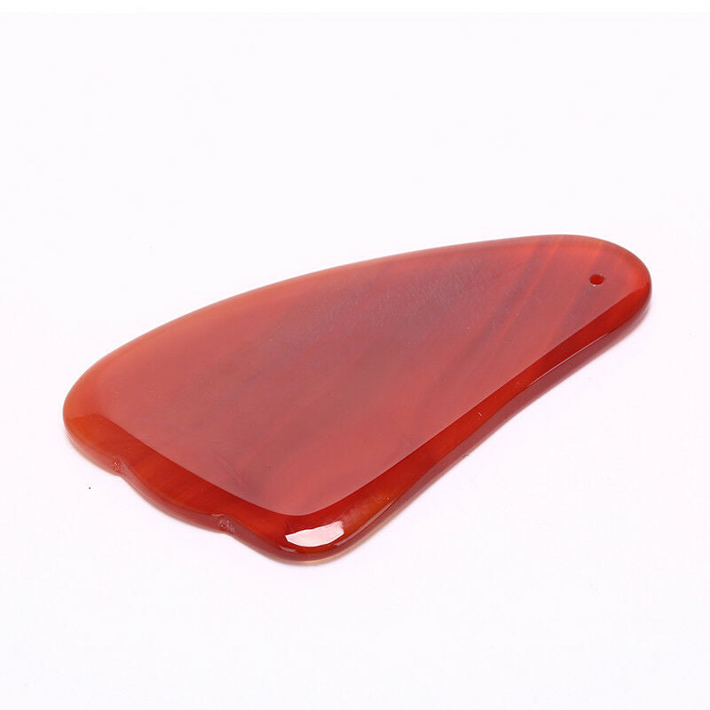 1pcs acupuncture agate guasha scraping board set massage tools spa 3C