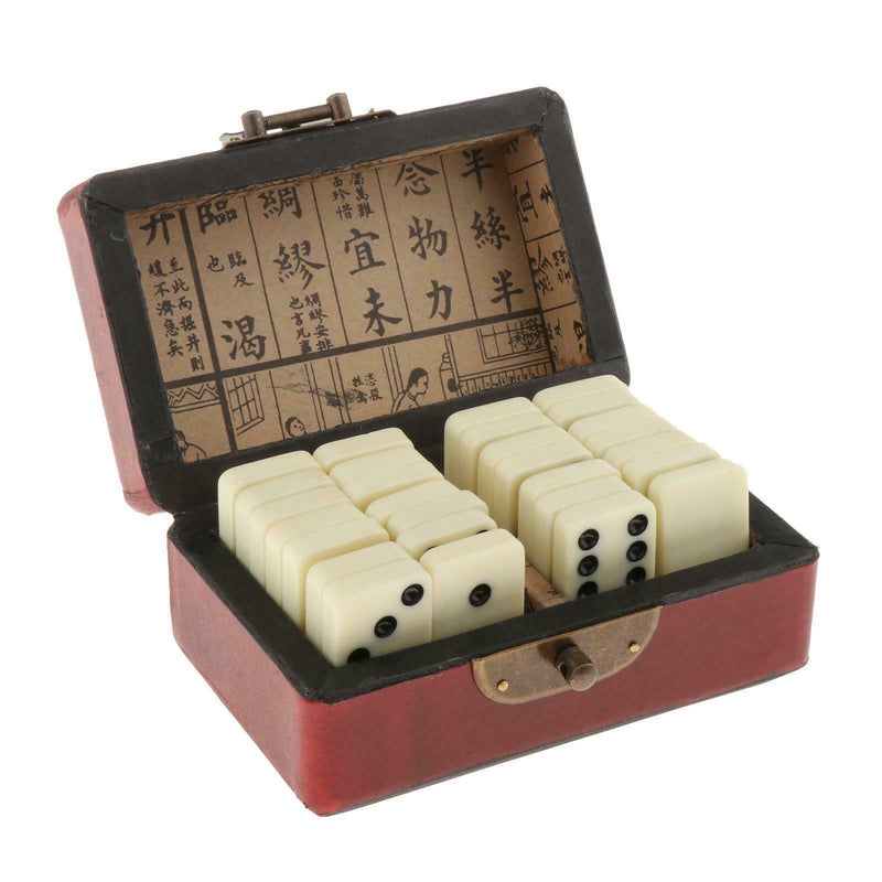 Double Six 28 Dominoes Set Traditional Entertainment Travel Table Board Game