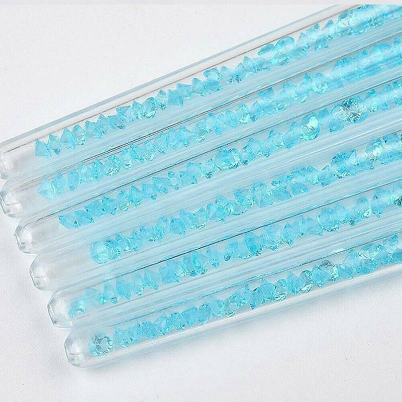 6pcs 100% Pure Kolinsky Acrylic Crimped Nail Brush 13mm/15mm/16mm/17mm/20mm/23mm
