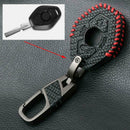 Carbon Fiber Leather Car Key Case For BMW M3 E39 E53 E60 E61 E83 E85 E86 fd
