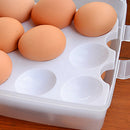 24-Grids Egg Holder Tray Plastic Refrigerator Storage Box Container Case