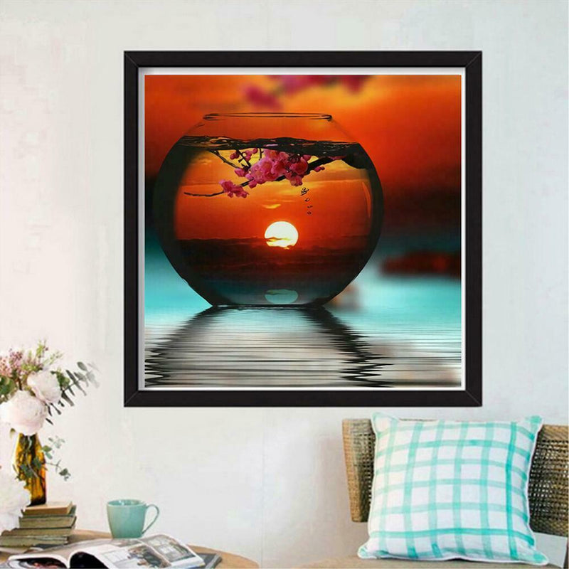 5D DIY Full Drill Diamond Painting Cup Landscape Cross Stitch Kits (z906)