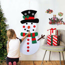 DIY Felt Christmas Tree Snowman with Ornaments Kids Toys Christmas Party De