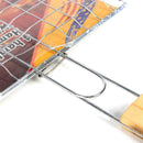 Barbecue Grilling Basket Grill BBQ Net Wooden Meat BBQ Supplies Vegetable F P5E5