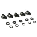 5 Pcs of Pack Guitar Connect Plug Cable Connector with Washers for Guitar