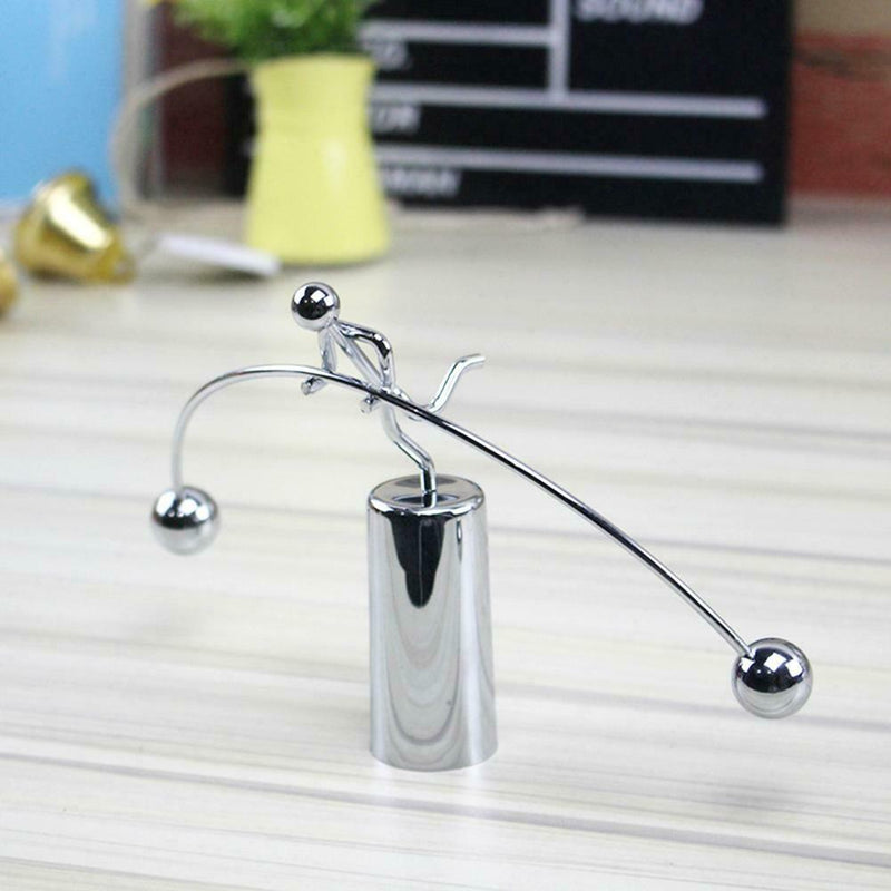 Balance Metal Tumbler Weightlifting Small Iron Man Home Desktop Decor Gifts