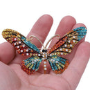 Black Butterfly Brooch Mix Color Rhinestone Brooches For Women Lady Fashion