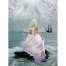 5D DIY Full Drill Diamond Painting Pink Lady Cross Stitch Embroidery Mosaic