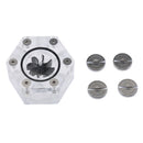 Acrylic G1/4 Threaded hexagon Computer Water Cooling Flow Meter 6Ways