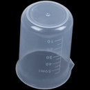 Clear White Plastic 50mL Measuring Cup Beaker for Flour Sugar Liquid H4V6